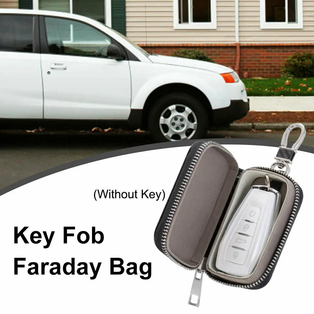 Car Key Signal Blocker Faraday Cage Fob Pouch Keyless Rfid Blocking Bag Case Key Case For Car