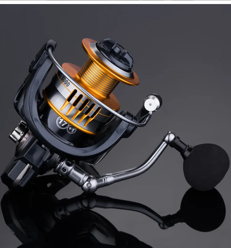 

2020 New 17+1 Spinning Fishing Reel Professional Metal Fishing Reel With can change Handle 2000-7000 series