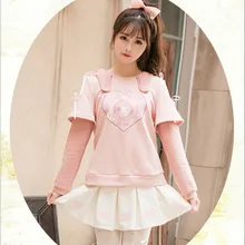 Милые Юбки принцессы в стиле Лолиты; Осенняя юбка ярких цветов для дождливой погоды; женская универсальная облегающая юбка; плиссированная юбка; милые японские юбки для студентов; C22CD7256