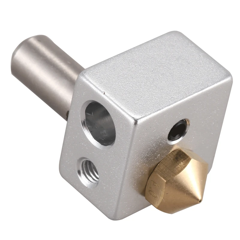 MK10 Hotend комплект для 3d принтера | M7 сопло и горло с PTFE трубка и алюминиевый нагревательный блок | улучшенная версия подходит с M3