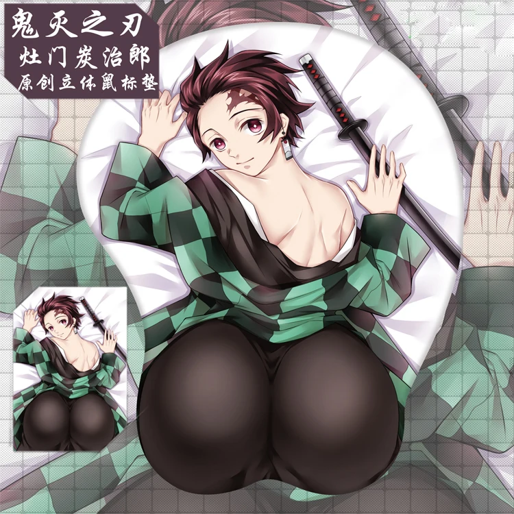 

2019 Anime Demon Slayer Kimetsu no Yaiba Kamado Tanjirou 3D Soft Gel Gaming Mouse Pad Mousepad Wrist Rest Gifts