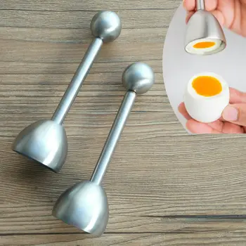 

Practical Boiled Egg Topper Opener Cracker Separator Knocker Food Split Shell Cutter Scissors Cooking Tools Kitchen Accessories