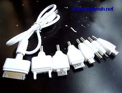 

DHL/EMS 50pcs 8 in 1 Plug Universal USB 3.5mm x 1.3mm Cable Multi-Function for cell phones-A8