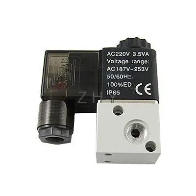 AC220V 3.5VA 3V1-06 2 позиционный 3-ходовой электромагнитный пневматический клапан