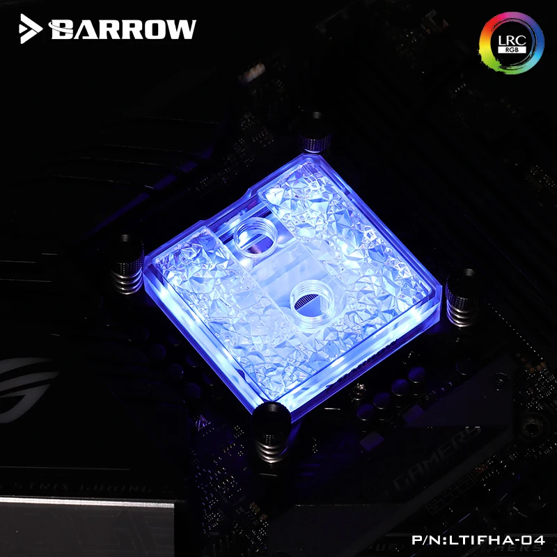 Bloco de Água Barrow Uso fo Ryzen 3 1200 5 3600 Ltifh-04 Acrílico – Cobre Completo A-rgb 3pin v Amd Am3 Am4 Cpu