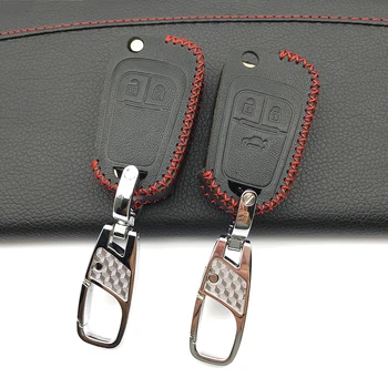 

High Quality Skin 100% Leather Key Cover Case for Chevrolet Cruze fit Buick Opel Vauxhall Astra Corsa Antara Meriva Insignia fob