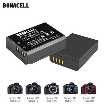 

Bonacell LP-E10 LPE10 LP E10 Digital camera battery for Canon EOS 1100D 1200D 1300D 2000D Rebel T3 T5 T6 KISS X50 X70 Battery L5