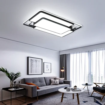 

Remote Controller New Design Modern Led Chandelier For Living Room Bedroom Study Room Home Black Color Finished Chandelier