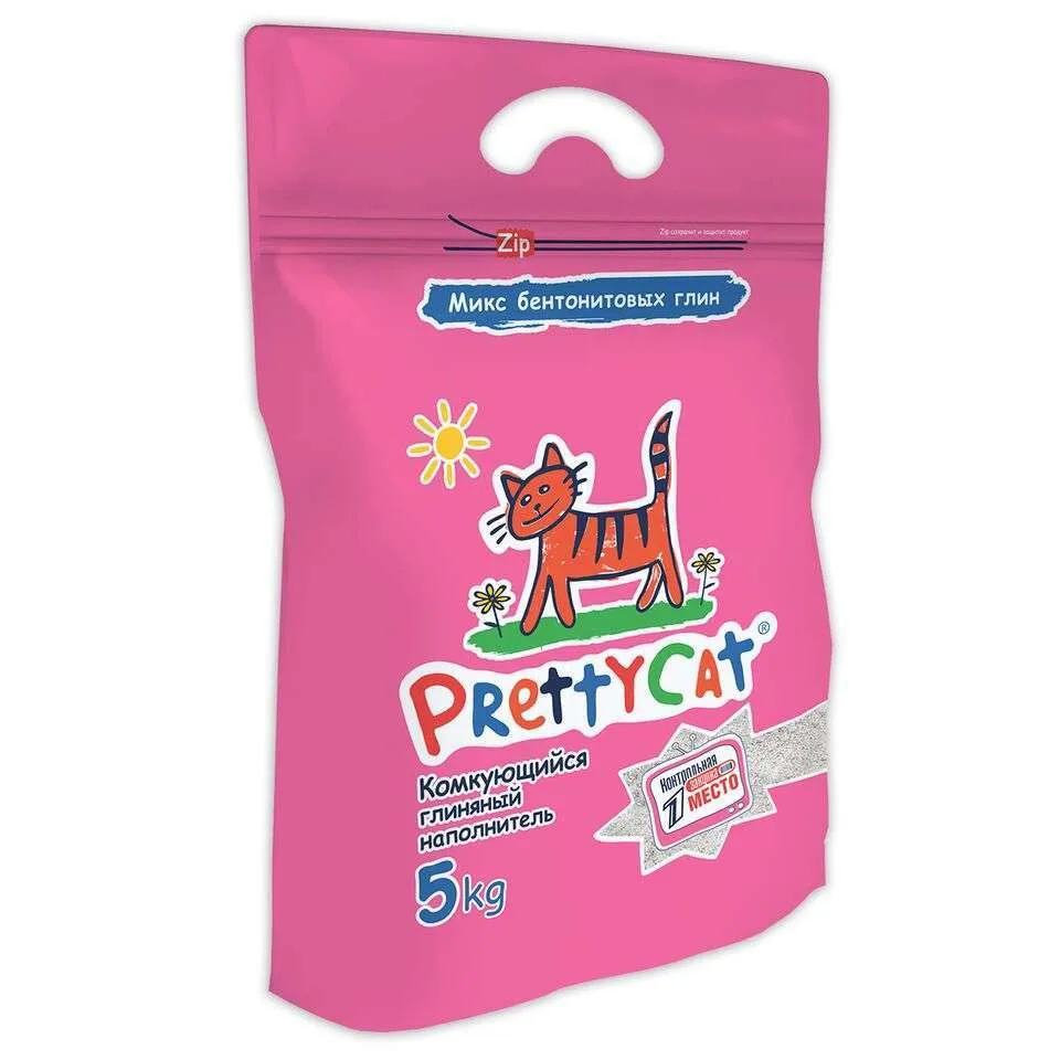 Наполнитель PrettyCat Euro Mix для кошачьих туалетов, комкующийся, 5 кг