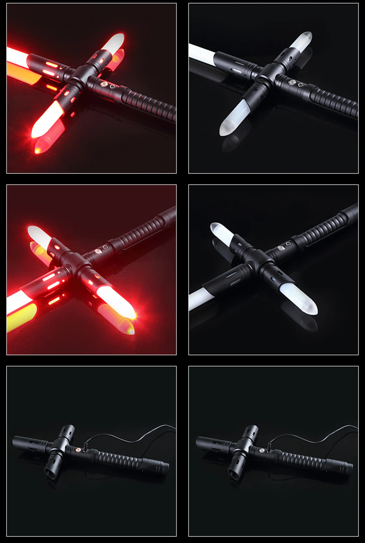 LGT saber metal hilt heavy dueling base lit lightsaber for kylo ren from star the wars