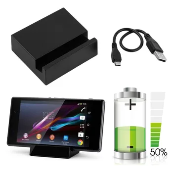 

Hot New Magnetic Desktop Charging Dock Station Stand Charger Cradle USB Cable For SONY Xperia Z1 Z2 Z3 Black Wholesale