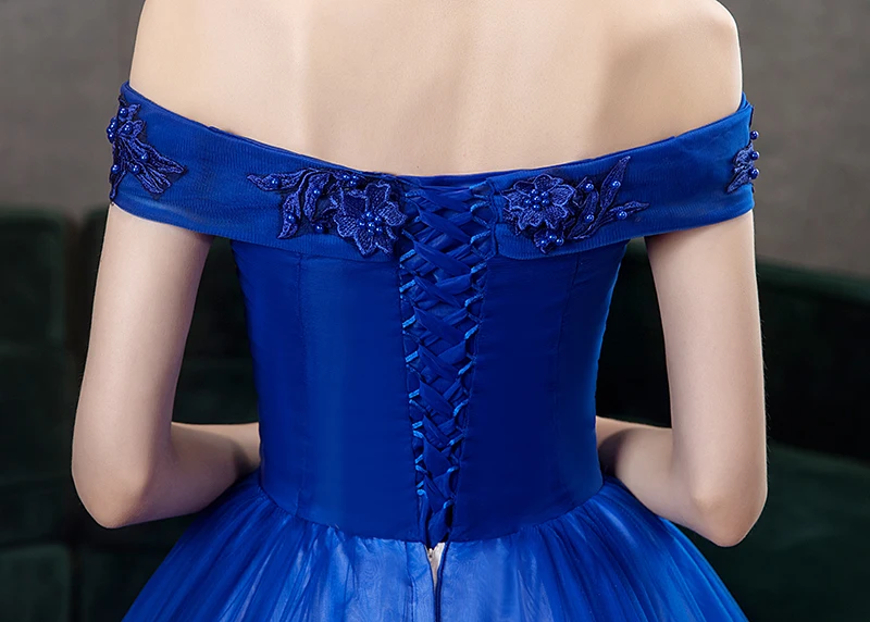 Королевский синий Бальные платья, фатиновые платья, платья для торжественных случаев, выпускного вечера, платья для девочек, винтажные платья 15 Anos