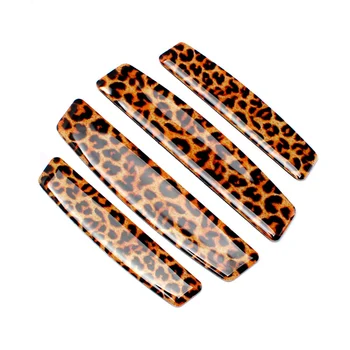 

4 Pcs Car Door Side Glue Guard Strip Scratch Sticker Anti-collision Classic leopard print Decoration Anti-Scratch Accessories