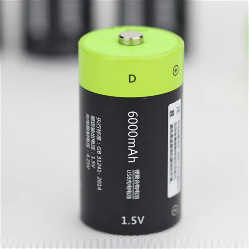 Аккумуляторная батарея ZNTER 6000 мАч 1 5 в Micro USB|Перезаряжаемые батареи| |