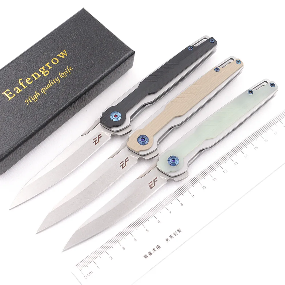 Eafengrow Новый EF942 реальный D2 60HRC Лезвие шариковый подшипник G10 Ручка Тактический