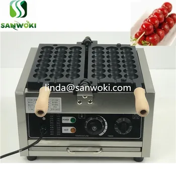 

electric sugar-coated haws stick waffle machine ball shaped waffle toaster machine Non-stick stick waffle baking machine