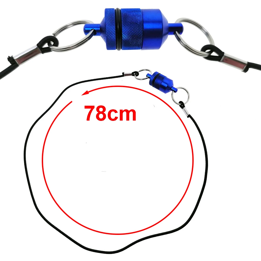 

Blue Strong Magnetic Net Quick Release with lanyard Fly Fishing Net-Fishing Tool