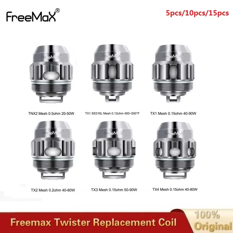 Оригинальный сменный атомайзер Freemax Twister катушка TX1 TX2 NX2 TNX2 S316L для вейпа Fireluke