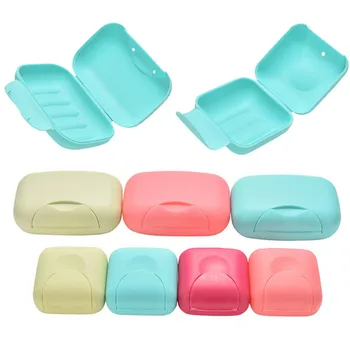 

Plastic Travel Soap Box Dish Plate Case Hiking Holder Useful Soap Box Container Bath Products S/L Size