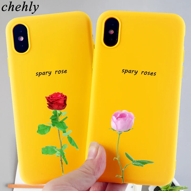 

Flower Cell Phone Case for IPhone 6s 7 8 11 Plus Pro X XS MAX XR Fashion Cases Soft Silicone Fitted TPU Back Accessories Covers