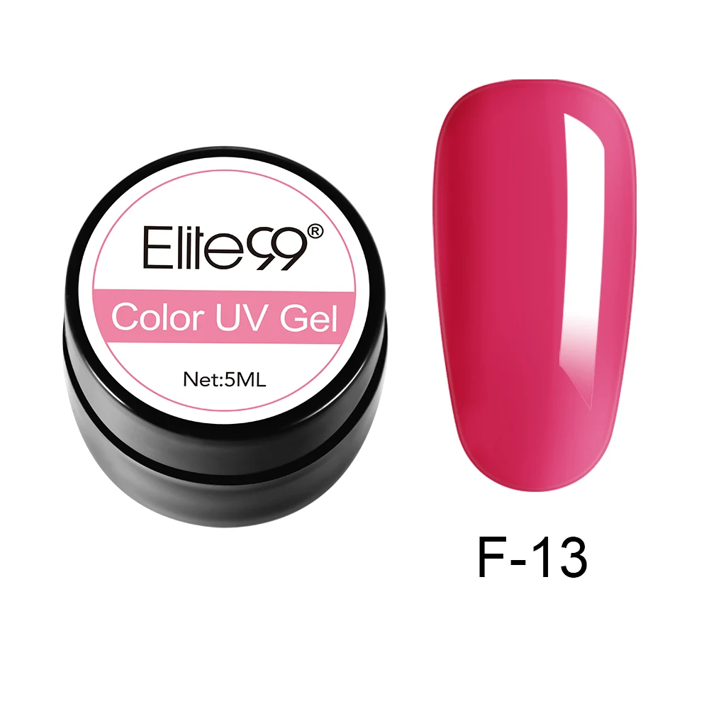 N-GLJF13-5ML-003 Elite99 5 мл Чистый Цвет гель-краска УФ-гель для ногтей замачиваемый Гель-лак для ногтей Полупостоянный УФ-лак для ногтей - Цвет: N-GLJF13-5ML-003