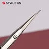 1pc STALEKS SX-21-1z Stainless Steel Dead Skin Scissors Russian Style Bending Eyebrow Scissors Zebra Pattern Makeup Tools 1
