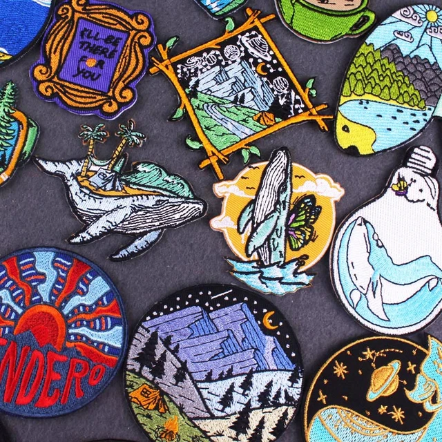 Wilderness Outdoor Sewing Embroidery Patch Iron On Patches For Clothing  Adventure Camping Embroidered Patches On Clothes Badges - AliExpress