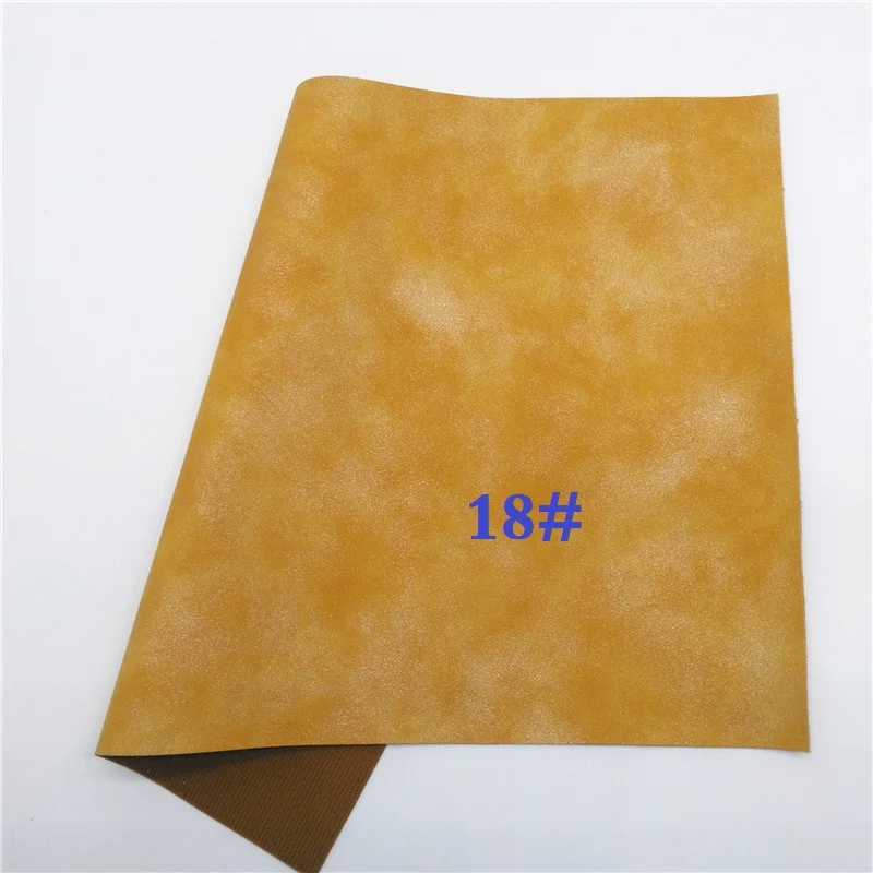 18 Glitterwishcome 21X29 см A4 размер винил для бантов два тона нубук кожа Fabirc искусственная кожа листы для бантов, GM553A - Цвет: 18