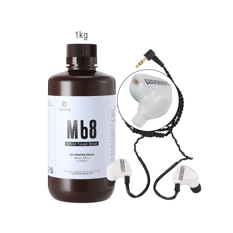 LCD SLA DLP Elegoo Mars Phrozen Anycubic 송진 3D 프린터용 거친 ABS, 3D UV 송진, 405nm, 1kg