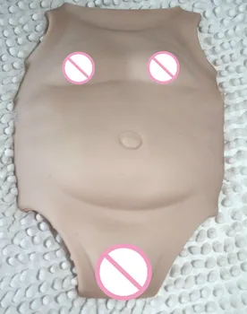 

Unpainted Doll Belly Reborn Baby Doll Kits Soft Vinyl Reborn Belly Plate Tummy Body Parts Boy and Girl for 55cm Doll