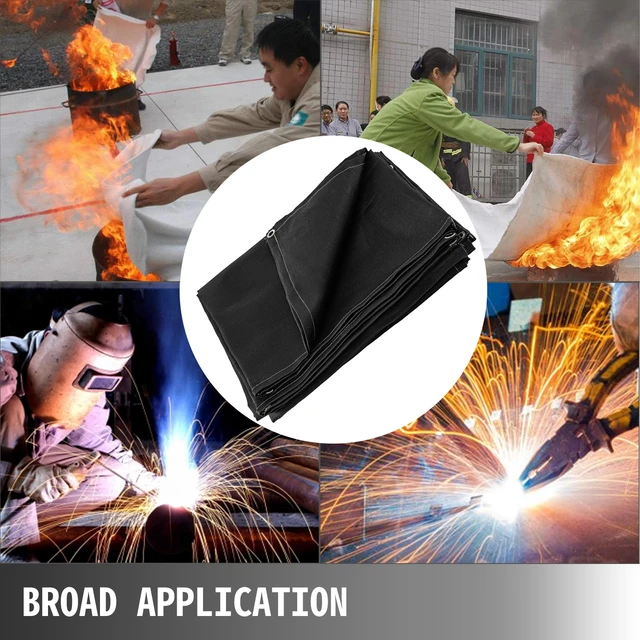 Welding Blanket Fireproof Heat Resistant Flame Retardant Carbon