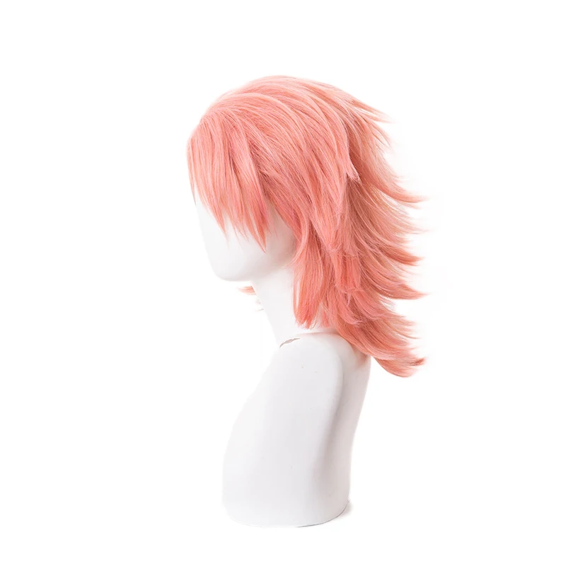 Anime Demon Slayer Kimetsu no Yaiba Sabito Orange Wig Cosplay Costume Men Women Heat Resistant Synthetic Hair Party Cosplay Wigs