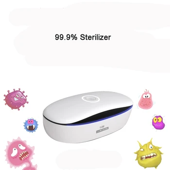 

Mask UV Sterilizer 99.9% Sterilization LED UV Disinfection Box for Baby Pacifier Cell Phone Glasses Toothbrush UV Portable USB