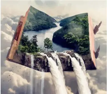 

Oil Painting By Numbers Waterfall Landscape Paint Canvas Coloring Picture Book HandPainted Home Decoration
