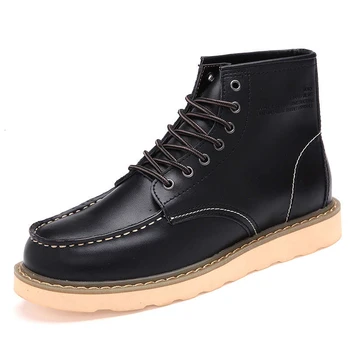 

Fashion Cowhide Split Autumn Winter boots black Martens boots Winter boots for women Dr motorcycle with platform ankle boots