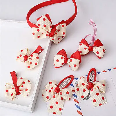 

7Pcs/set Kid Girl Infant Baby Headband Bow Flower Hair Band Accessories Headwear Wholesale/ratil