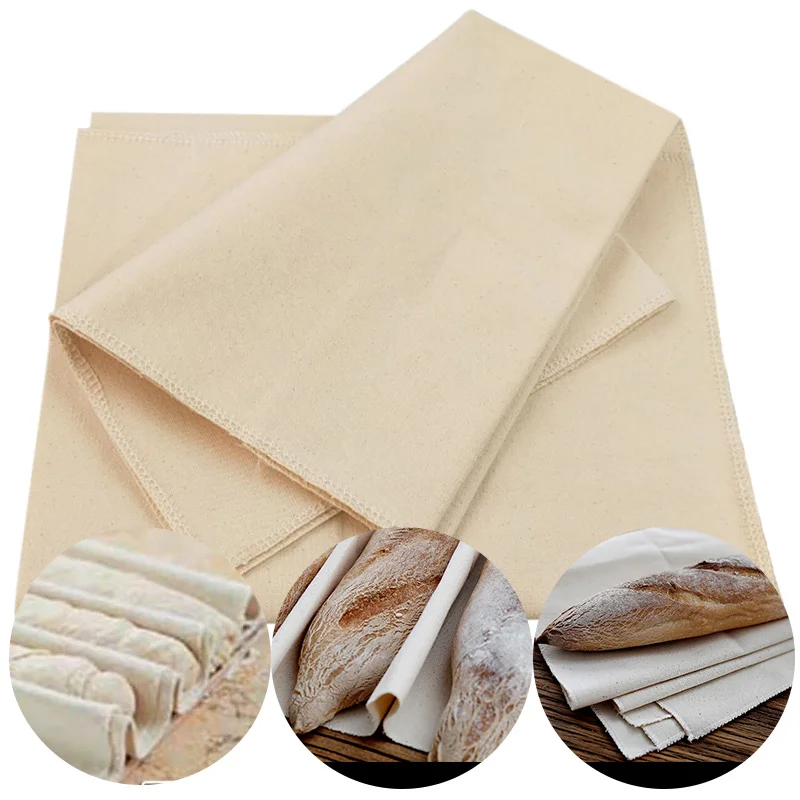 Linen Fermented Cloth Dough Bakers Pans Proving Bread Baguette Flax Cloth Baking Mat Baking Pastry Kitchen Tools_voghion.com