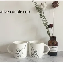 Лучшее в! Милая мультяшная чашка для воды, керамическая кофейная чашка, чашка для пары, студенческий молочный утренний чай, креативный подарок, кофейная чашка, милая чашка