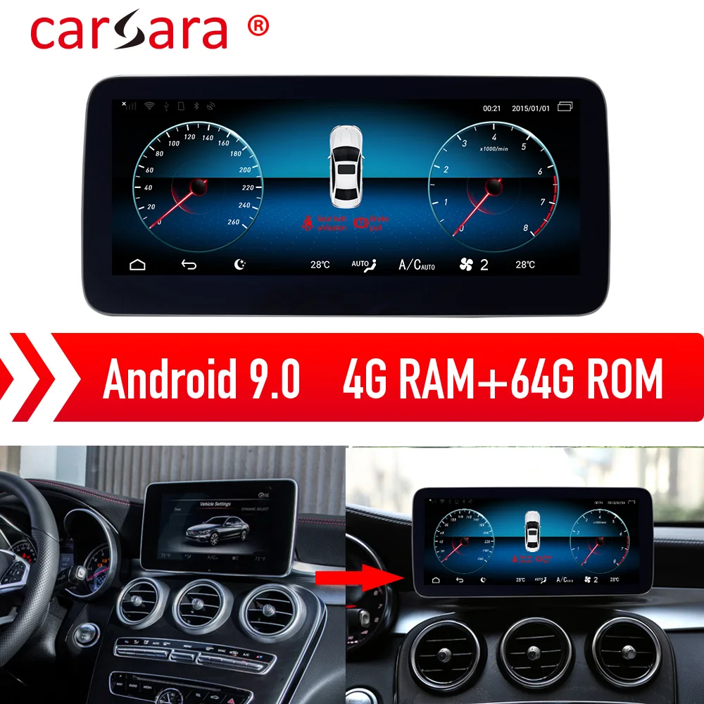##BUY Mercedes GLC 15 18 W205 C250 S205 A205 Android 9.0 Navigation Tablet Touch Screen Support 4G WIFI