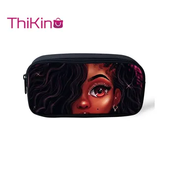 

Thikin American Fashion Girls Casual Pencil Bags Pen Bag for girls Pen Case Student Makeup Storage HandBags Pen Purses for Kids