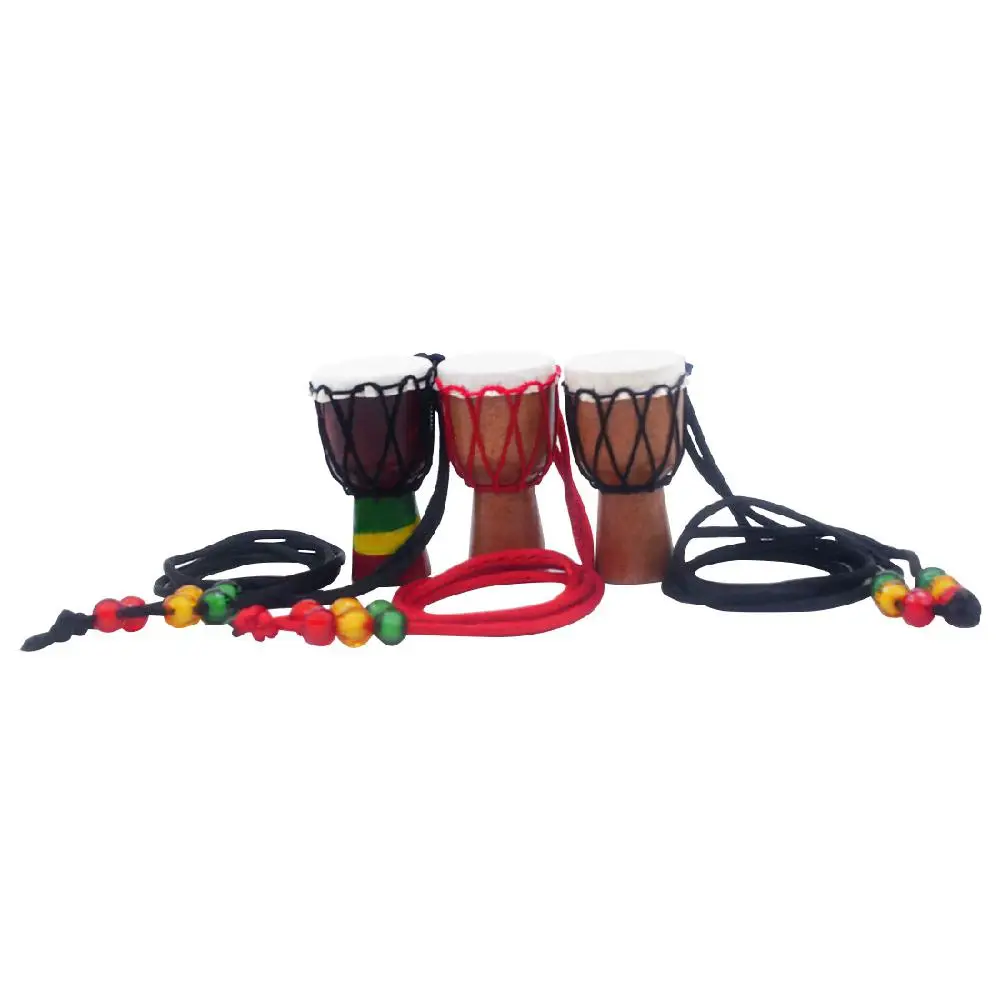 IRIN деревянный классический мини Djembe ожерелье перкуссия африканская ручная