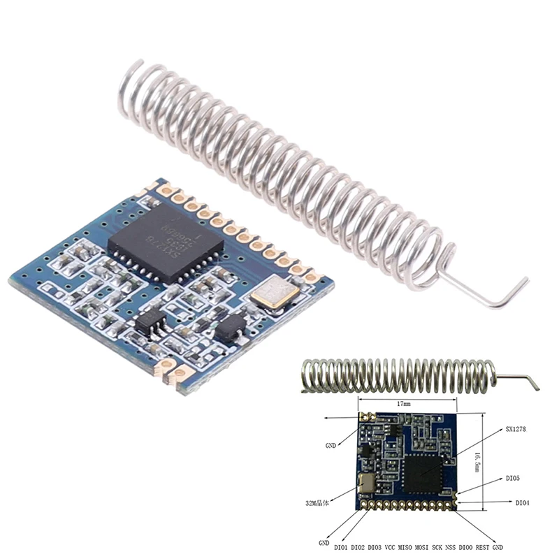 

1Set LoRa SX1278 Long Range RF Wireless Power Mental Module SX1276