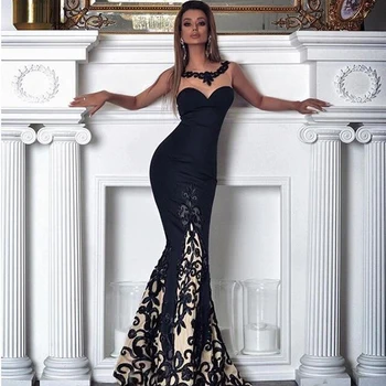 

Sexy Sleeveless High Waist Strapless Lace Dress Elegant Slim Long Dresses Wedding and Important Occasion Evening Party Dress