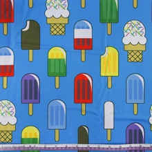 Новинка 50*145 см фруктовое мороженое 4 способа стрейч трикотажная ткань для ткань дом текстиль для шитья наволочка для подушки настольная дорожка, c856