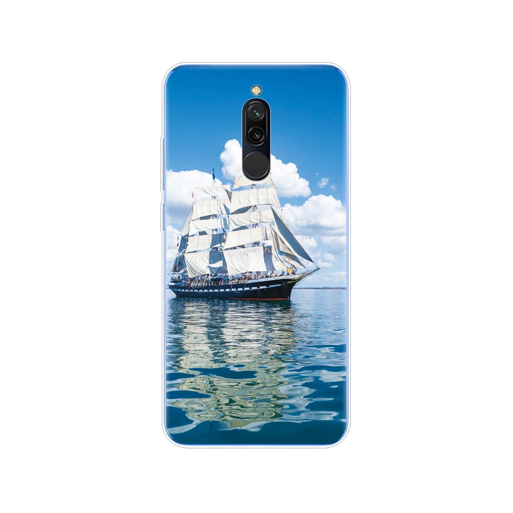 34671 Чехол для xiaomi redmi 8, чехол s, Мягкий ТПУ силиконовый чехол для redmi 8, бампер hongmi 8, бампер Copa, полностью 360, защитный чехол - Цвет: 34671