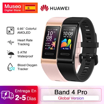 

Global Version Huawei Band 4 Pro Amoled 0.95' Metal Material Blood Oxygen test Heart Rate Sensor Sleep Bracelet