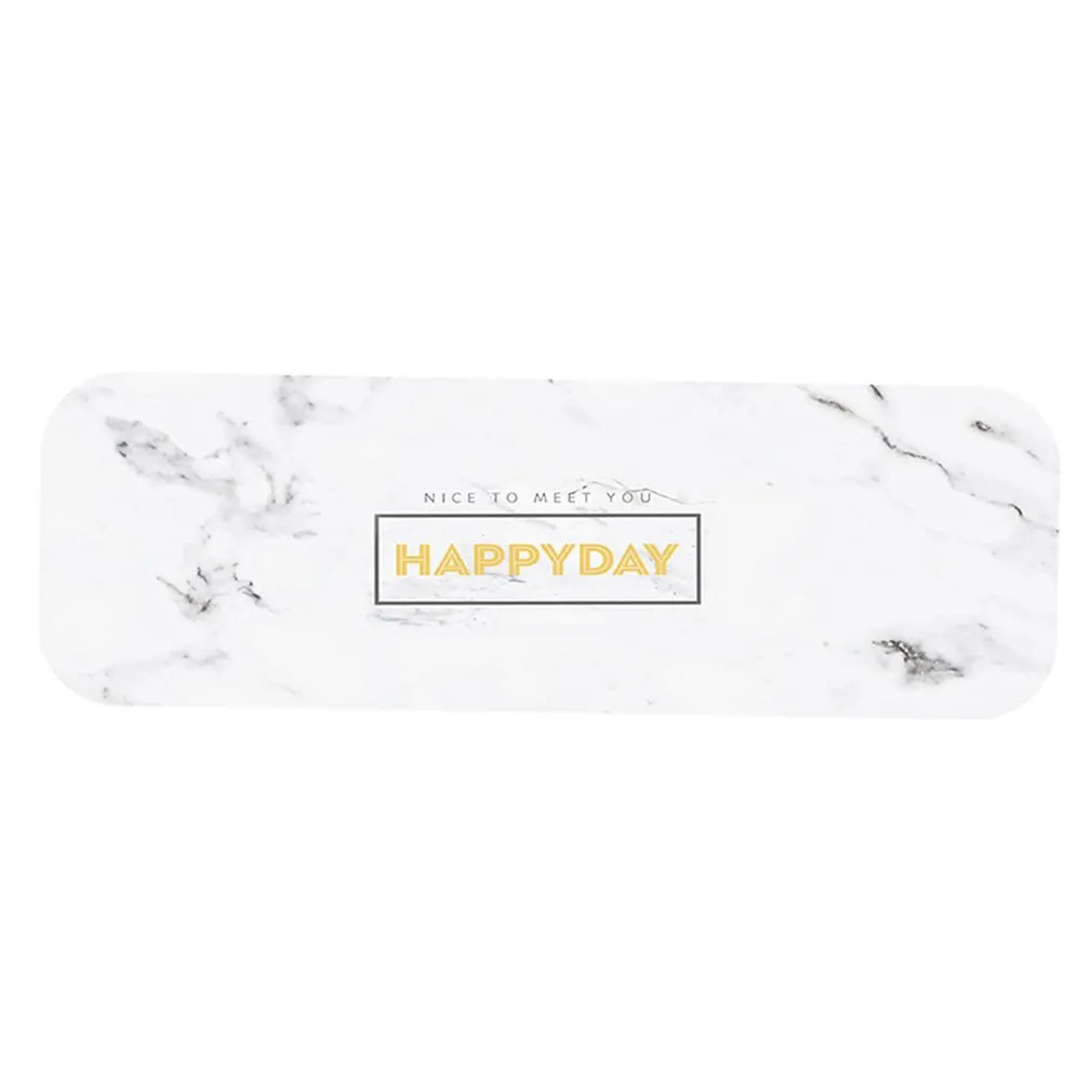 marble Натуральный диатомовый грязеабсорбирующий коврик моечный стол диатомовая земля водонепроницаемый поднос электрическая зубная щетка мыло лоток Ins Wind - Цвет: marble