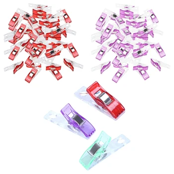 

50 Pieces Sewing Clip for Patchwork Clip Clasps Plastic Clips for Sewing