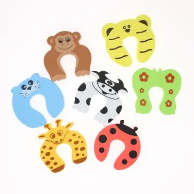 Self Adhesive EVA Door Stop Buffer Wall Protectors Door Handle Bumpers for Finger Protecter Stopper Doorstop for Children