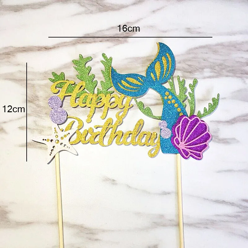 2-pcs-Starfish-Mermaid-Party-Happy-Birthday-Mermaid-Cake-Toppers-Cupcake-Flag-For-Baby-Shower-Wedding (1)